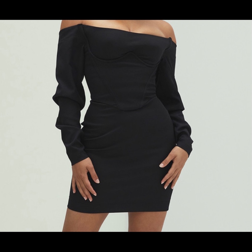 Mistress Rock Black Corset Dress